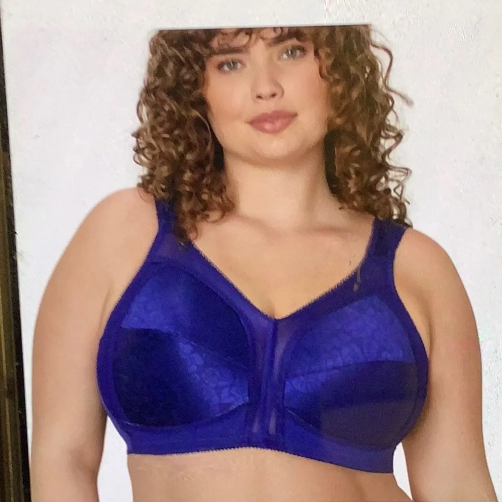 Playtex 18 Hour Ultimate Shoulder Comfort Wirefree Bra - Navy #4693 Sz 38DD